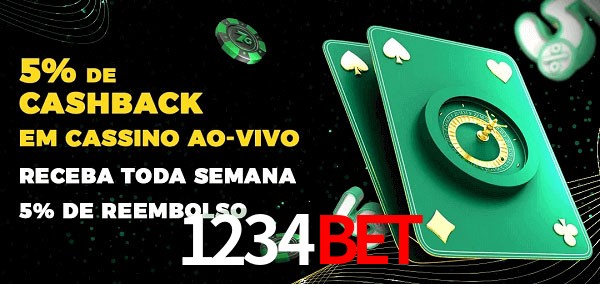 Promoções do cassino ao Vivo 1234BET